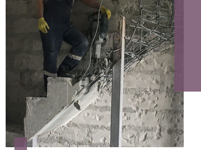 Демонтаж металлических и бетонных лестниц в Куйбышеве