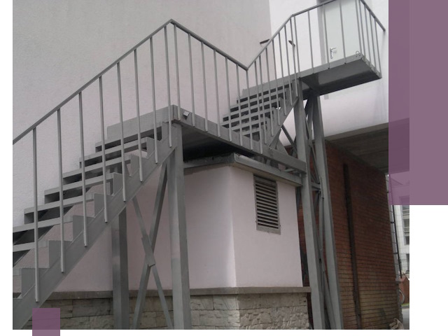 Монтаж пожарных лестниц под ключ в Куйбышеве с гарантией качества