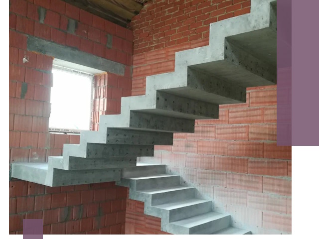 Бетонные лестницы под ключ в Куйбышеве: монтаж, демонтаж, ремонт