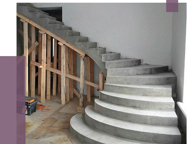 Изготовление бетонных лестниц под ключ в Куйбышеве от 20220 руб. | ПРОЛЁТ-Кбш