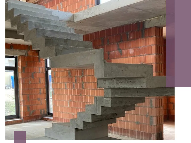 Изготовление бетонных лестниц под ключ в Куйбышеве