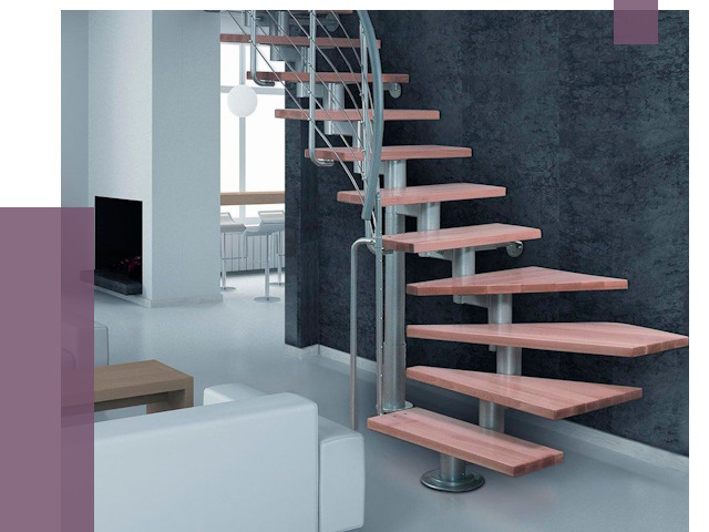 Модульные лестницы в Куйбышеве от 17109 руб. — купить в ПРОЛЁТ-Кбш