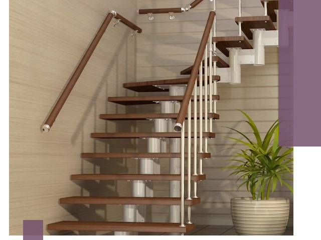 Изготовление модульных лестниц под ключ в Куйбышеве