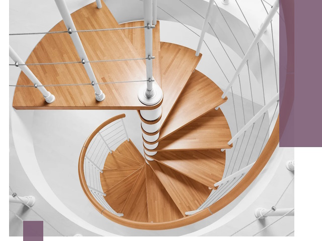 Изготовление винтовых лестниц под ключ в Куйбышеве