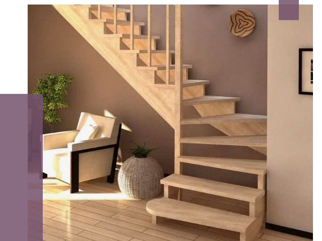 Изготовление Г-образных лестниц в Куйбышеве от 19183 руб. 