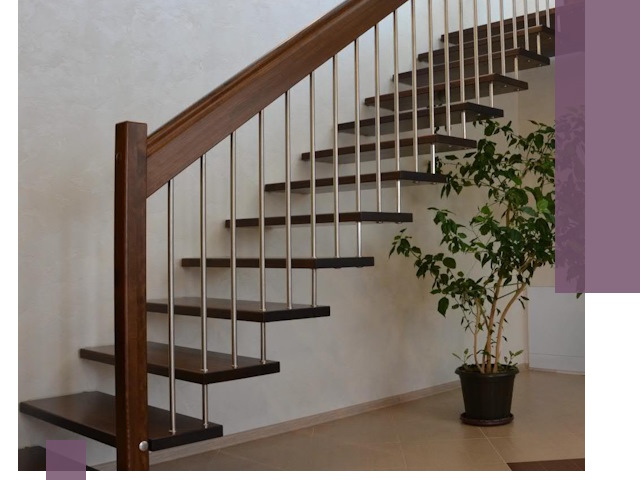 Лестницы на больцах под ключ в Куйбышеве – изготовление и монтаж