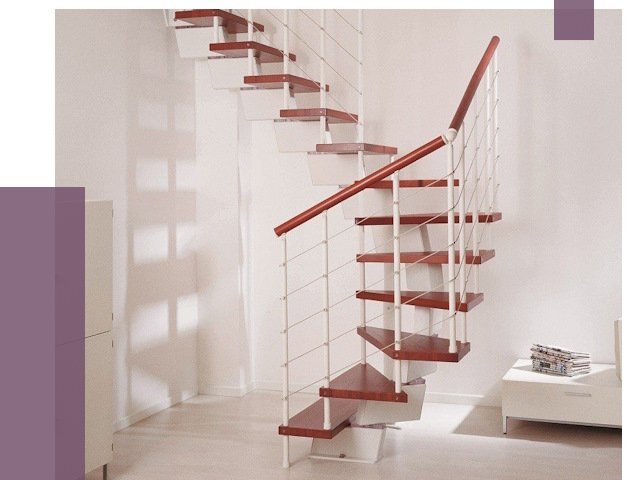 Изготовление лестниц на больцах в Куйбышеве от 9851 руб. | ПРОЛЁТ-Кбш