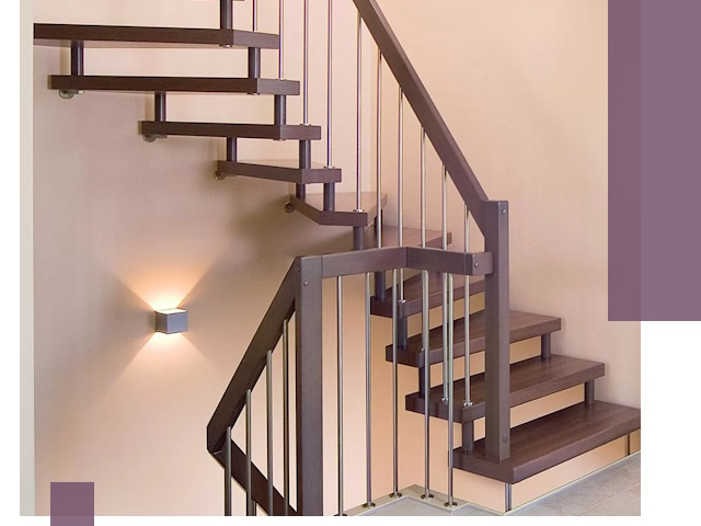 Изготовление лестниц на больцах в Куйбышеве под ключ