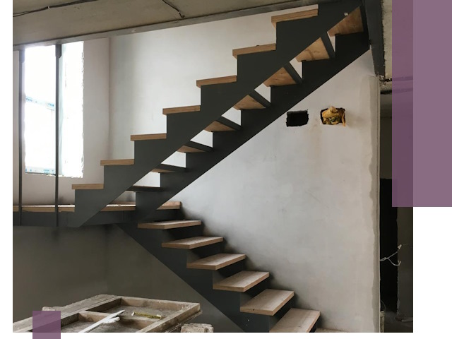 Изготовление лестниц на металлокаркасе в Куйбышеве от производителя