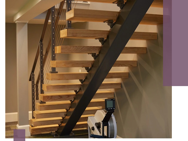 Лестницы на монокосоурах под ключ в Куйбышеве - изготовление и монтаж