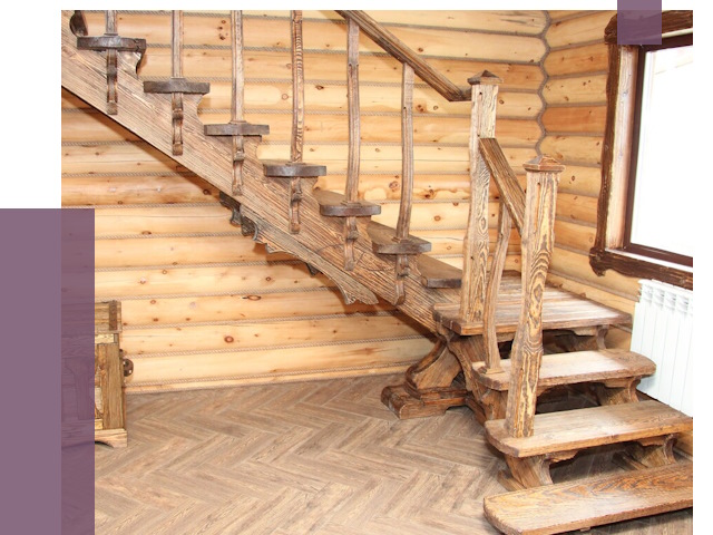 Лестницы в баню в Куйбышеве от 19390 руб. — изготовление | ПРОЛЁТ-Кбш