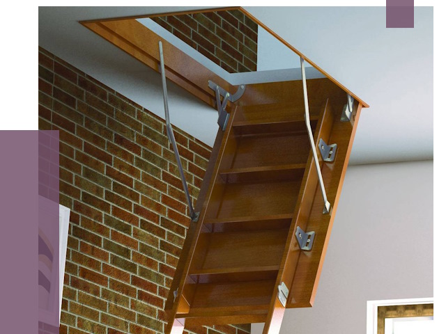 Установка чердачной лестницы в Куйбышеве от 7932 руб. | ПРОЛЁТ-Кбш