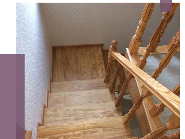 Сосновые лестницы в Куйбышеве под ключ от 8192 руб.  | ПРОЛЁТ-Кбш