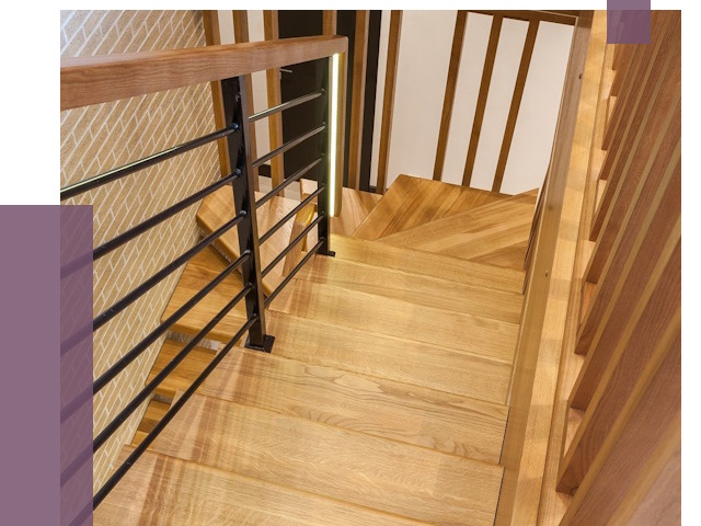 Лестницы из ясеня в Куйбышеве под ключ от 10162 руб. 