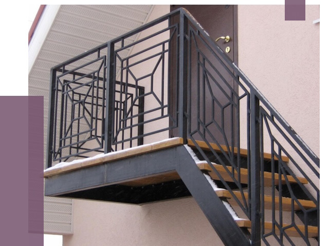 Металлические перила в Куйбышеве от 4355 руб.  | ПРОЛЁТ-Кбш
