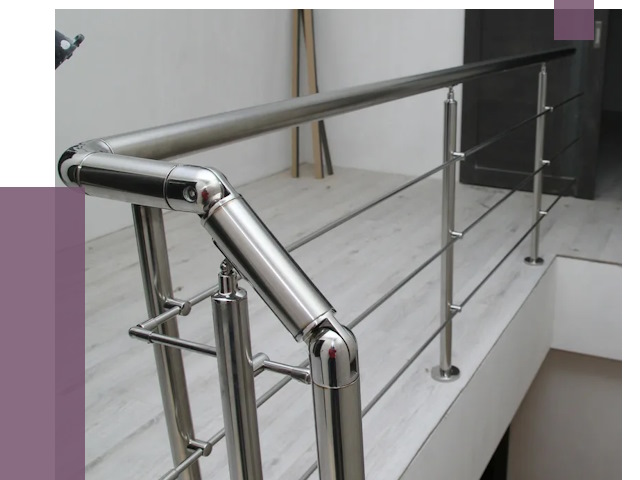 Перила из нержавеющей стали в Куйбышеве от 9125 руб. под ключ | ПРОЛЁТ-Кбш