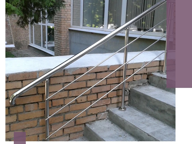 Перила из нержавеющей стали высокого качества в Куйбышеве