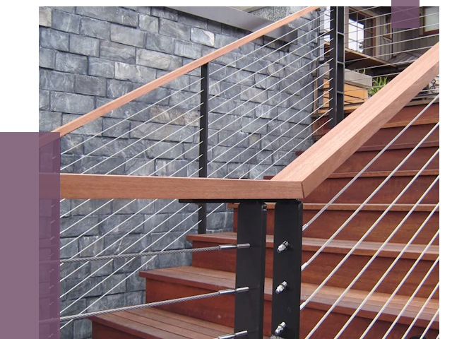 Тросовые перила под ключ в Куйбышеве от 7880 руб. 