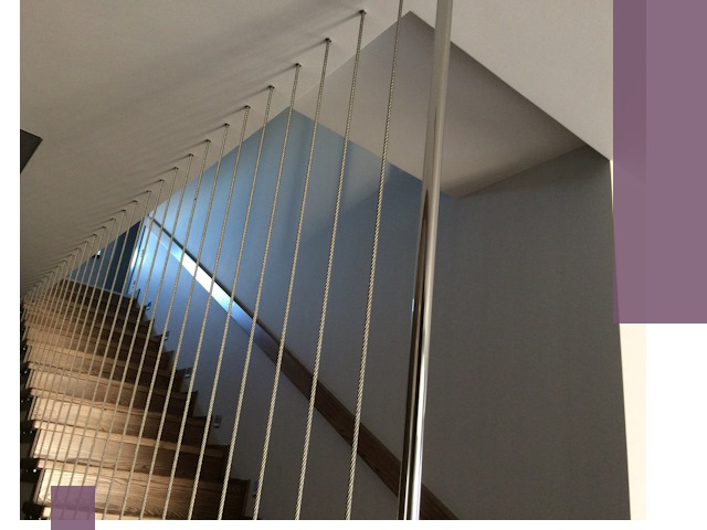 Тросовые перила под ключ в Куйбышеве — производство и монтаж