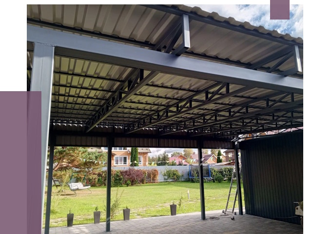 Монтаж навесов в Куйбышеве от 7466 руб. — установка навеса | ПРОЛЁТ-Кбш