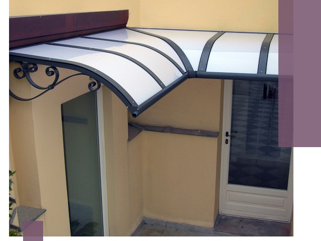 Монтаж козырьков любой сложности в Куйбышеве под ключ