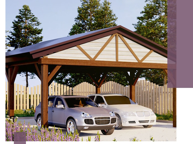 Навесы для автомобиля в Куйбышеве — изготовление и монтаж