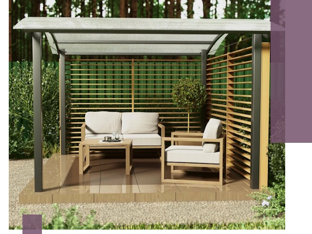 Навесы для дачи в Куйбышеве: изготовление, монтаж и демонтаж