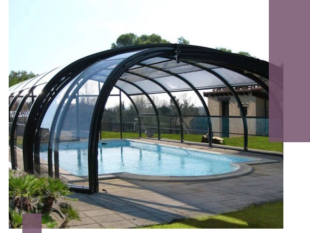 Навесы для бассейна в Куйбышеве: изготовление и монтаж под ключ