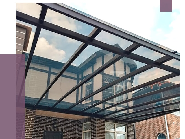 Навесы из поликарбоната в Куйбышеве от 8731 руб. под ключ — ПРОЛЁТ-Кбш