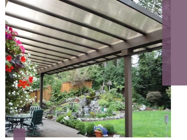 Навесы из поликарбоната под ключ в Куйбышеве быстро и надёжно