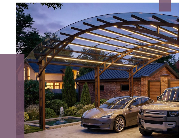 Металлические навесы в Куйбышеве от 12858 руб. под ключ — ПРОЛЁТ-Кбш