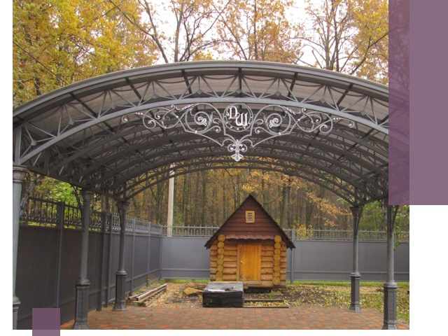 Кованые навесы премиум-класса под заказ в Куйбышеве