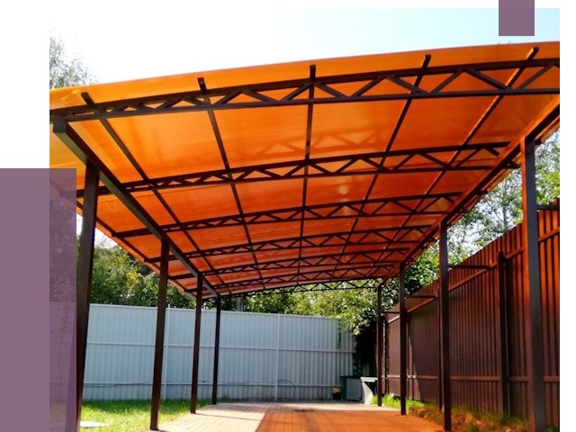 Односкатные навесы под ключ в Куйбышеве от 13324 руб. 