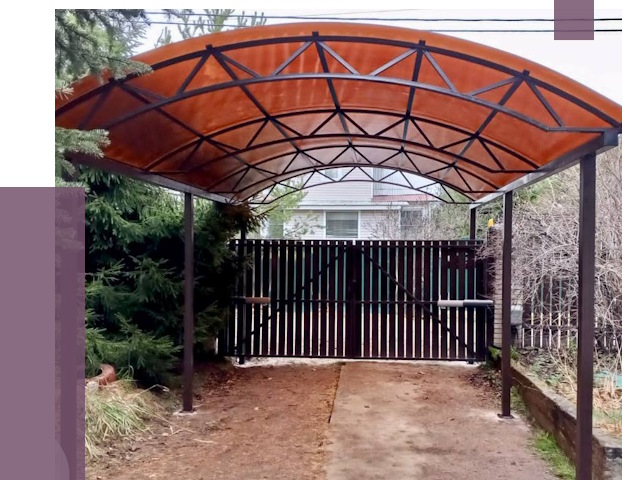 Арочные навесы в Куйбышеве от 12909 руб. — изготовление и монтаж | ПРОЛЁТ-Кбш