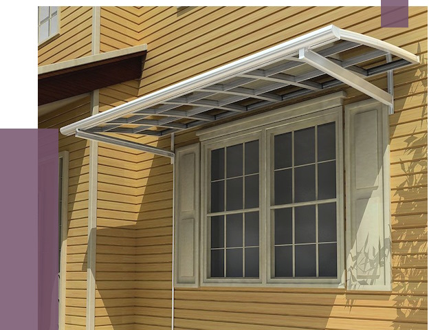 Козырьки над окнами в Куйбышеве от 7725 руб. — монтаж, покупки | ПРОЛЁТ-Кбш