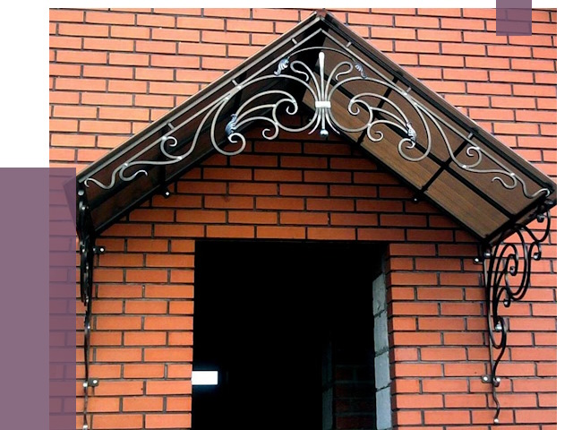 Металлические козырьки в Куйбышеве от 10836 руб. 