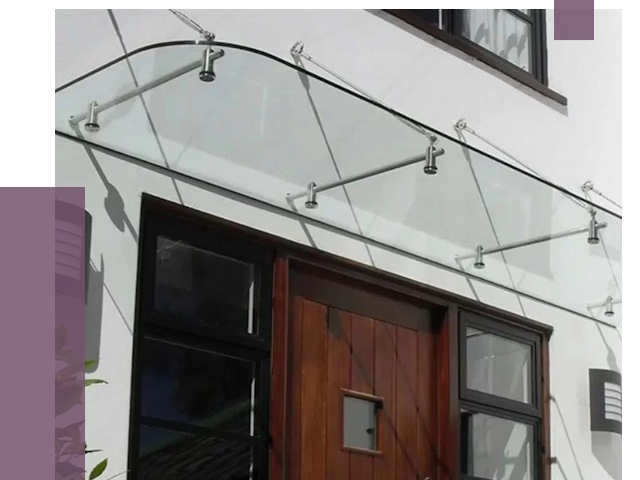 Стеклянные козырьки в Куйбышеве от 19183 руб. | ПРОЛЁТ-Кбш