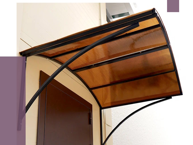 Недорогие козырьки в Куйбышеве от 7694 руб.  | ПРОЛЁТ-Кбш