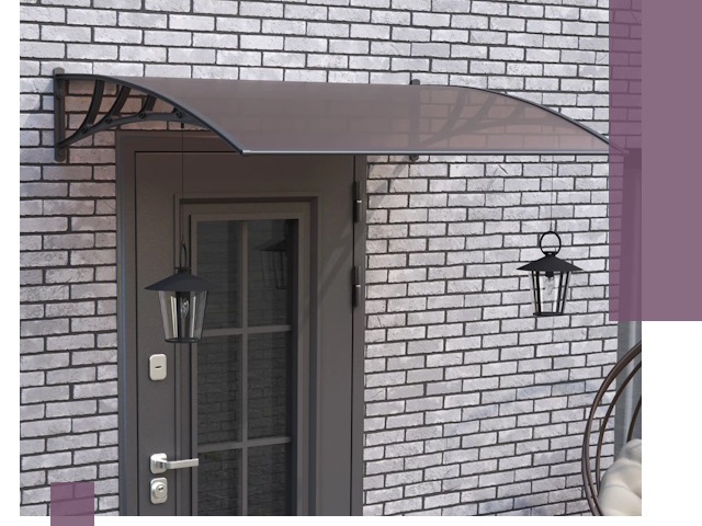 Недорогие козырьки и навесы под ключ в Куйбышеве