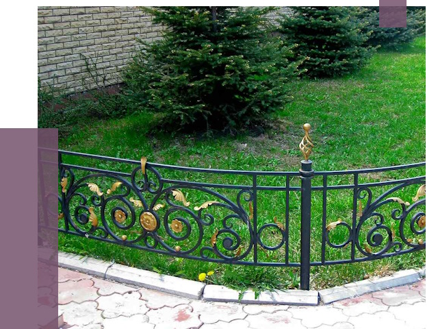 Кованые газонные ограждения в Куйбышеве от 7725 руб. — ПРОЛЁТ-Кбш